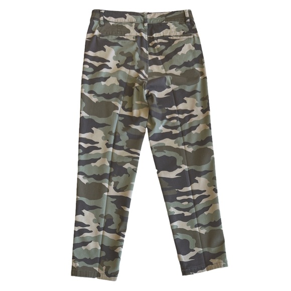 JCREW J.Crew Camouflage Print Boyfriend Chino Cotton Blend Pant “FADED VINE” - Picture 3 of 10